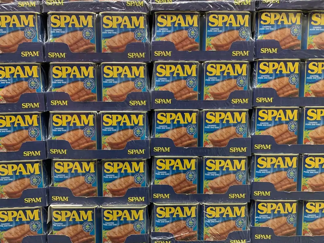 Spam folder with emails
