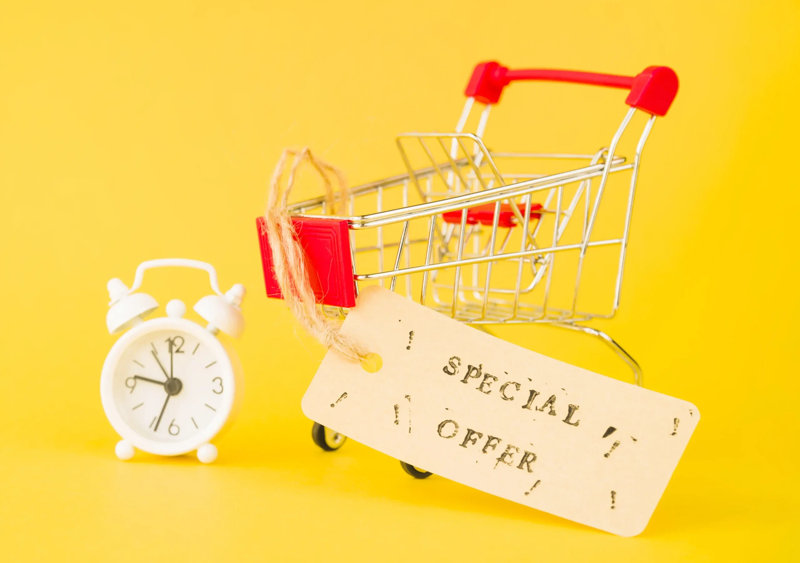 Webshop-Warenkorb, in dem der Kunde eine Erinnerung an den Rabatt erhält - Warenkorb-Erinnerungsfunktion